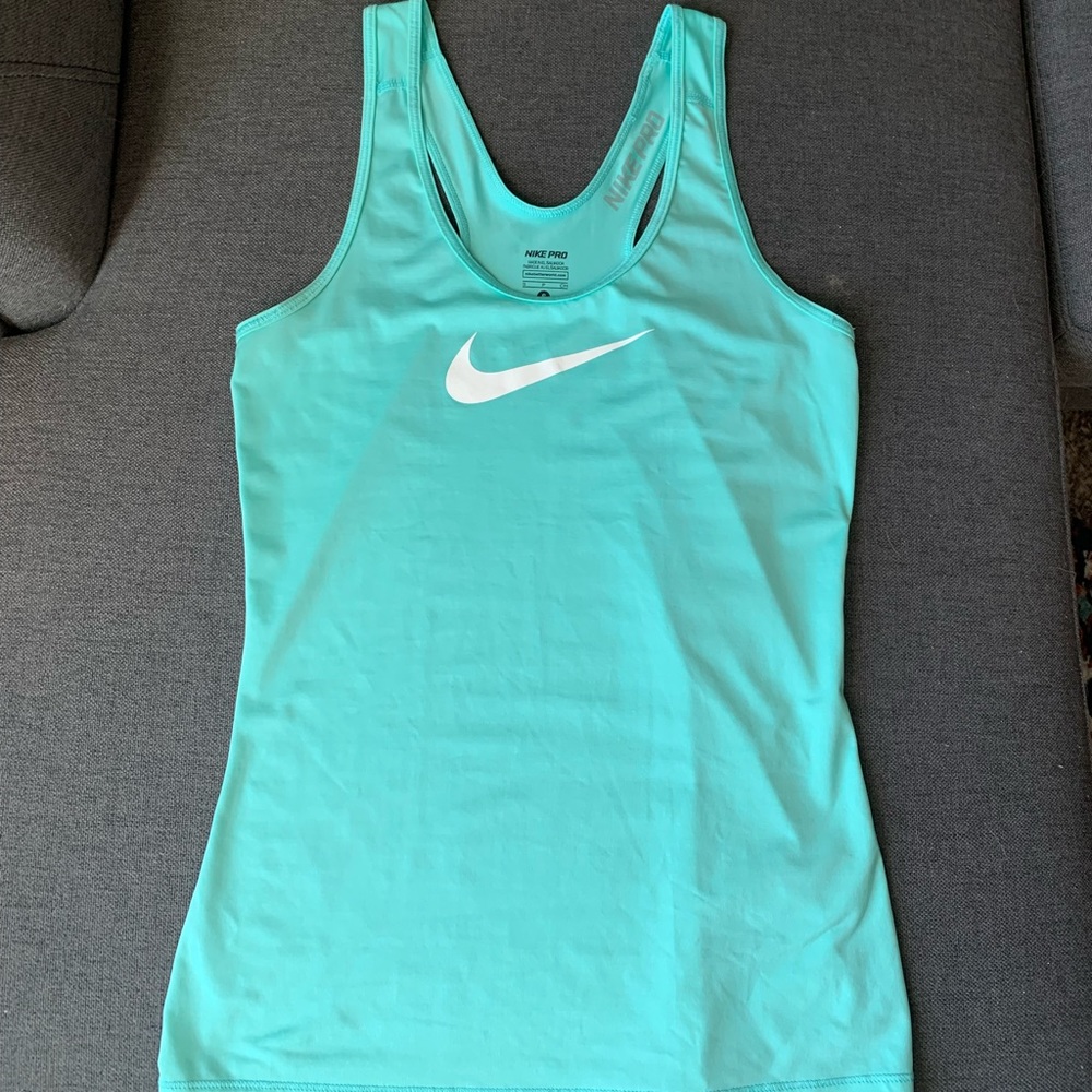 Turquoise Nike Work Out Tank